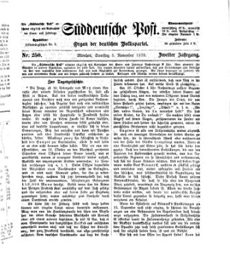 Süddeutsche Post Samstag 5. November 1870