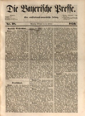 Die Bayerische Presse Mittwoch 13. Februar 1850