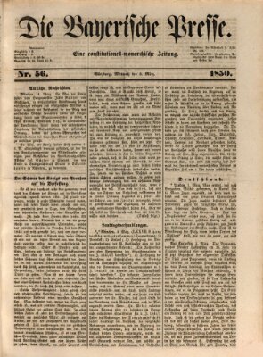 Die Bayerische Presse Mittwoch 6. März 1850