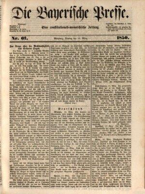 Die Bayerische Presse Dienstag 19. März 1850