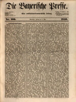 Die Bayerische Presse Freitag 3. Mai 1850