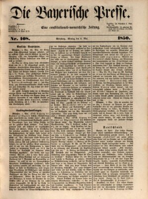 Die Bayerische Presse Montag 6. Mai 1850