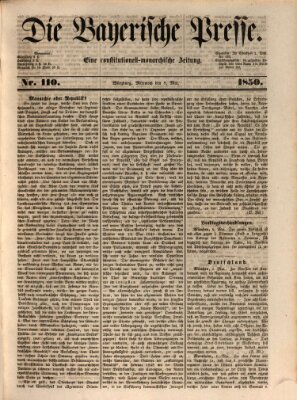 Die Bayerische Presse Mittwoch 8. Mai 1850