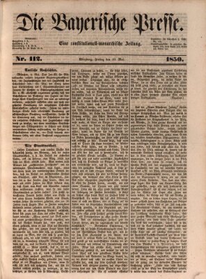 Die Bayerische Presse Freitag 10. Mai 1850