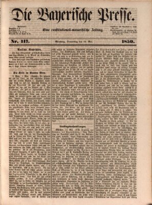 Die Bayerische Presse Donnerstag 16. Mai 1850