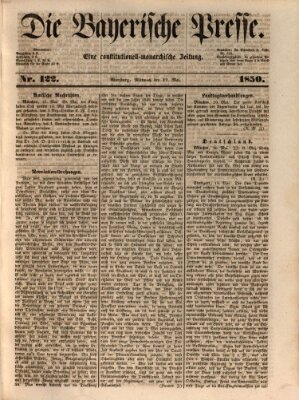 Die Bayerische Presse Mittwoch 22. Mai 1850