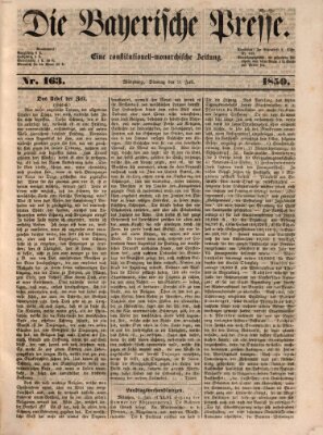 Die Bayerische Presse Dienstag 9. Juli 1850