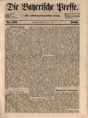 Die Bayerische Presse Mittwoch 17. Juli 1850