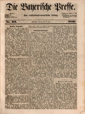 Die Bayerische Presse Freitag 19. Juli 1850