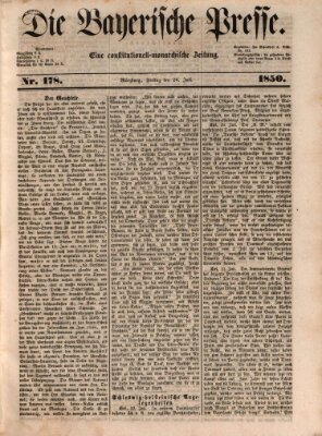 Die Bayerische Presse Freitag 26. Juli 1850