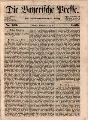 Die Bayerische Presse Samstag 9. November 1850