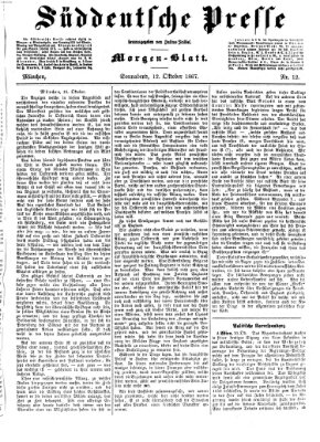 Süddeutsche Presse Samstag 12. Oktober 1867