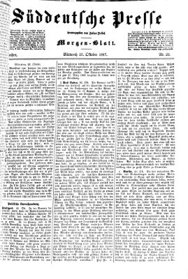 Süddeutsche Presse Mittwoch 23. Oktober 1867