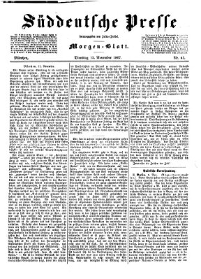 Süddeutsche Presse Dienstag 12. November 1867