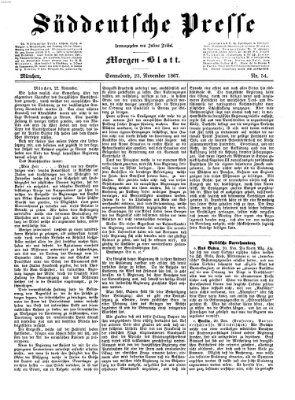 Süddeutsche Presse Samstag 23. November 1867