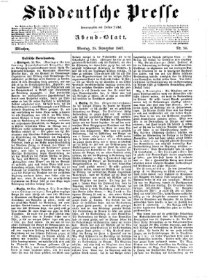 Süddeutsche Presse Montag 25. November 1867