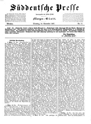 Süddeutsche Presse Dienstag 26. November 1867