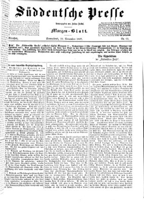 Süddeutsche Presse Samstag 30. November 1867