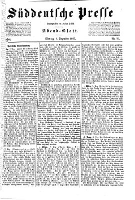 Süddeutsche Presse Montag 9. Dezember 1867