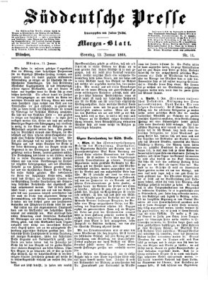 Süddeutsche Presse Sonntag 12. Januar 1868