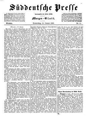 Süddeutsche Presse Donnerstag 23. Januar 1868