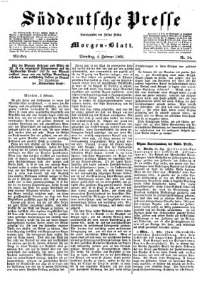 Süddeutsche Presse Dienstag 4. Februar 1868