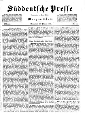 Süddeutsche Presse Samstag 22. Februar 1868