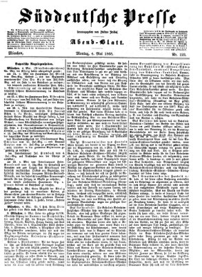 Süddeutsche Presse Montag 4. Mai 1868