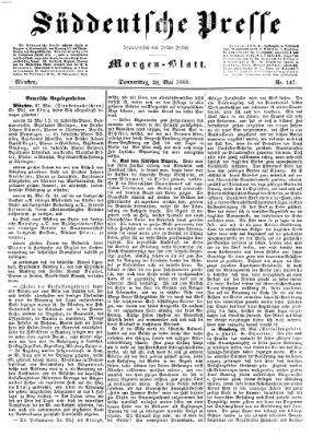 Süddeutsche Presse Donnerstag 28. Mai 1868