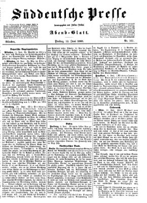 Süddeutsche Presse Freitag 12. Juni 1868