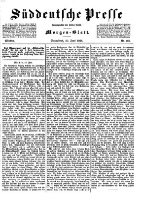 Süddeutsche Presse Samstag 20. Juni 1868