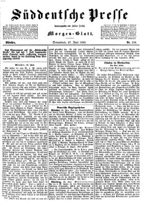 Süddeutsche Presse Samstag 27. Juni 1868