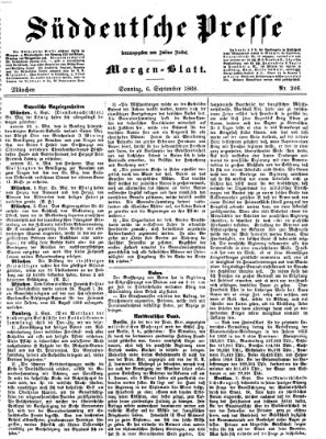 Süddeutsche Presse Sonntag 6. September 1868