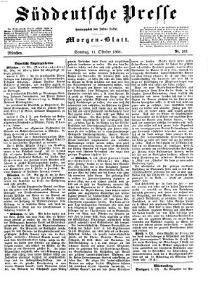 Süddeutsche Presse Sonntag 11. Oktober 1868