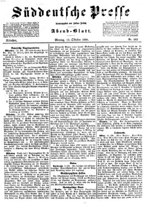 Süddeutsche Presse Montag 12. Oktober 1868