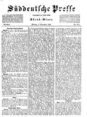 Süddeutsche Presse Montag 9. November 1868