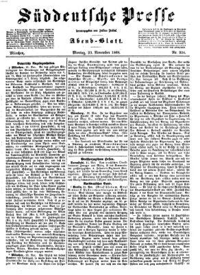 Süddeutsche Presse Montag 23. November 1868