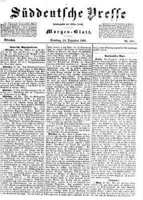 Süddeutsche Presse Dienstag 29. Dezember 1868