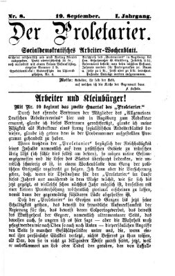 Der Proletarier Sonntag 19. September 1869