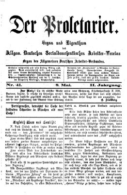 Der Proletarier Sonntag 8. Mai 1870