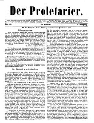 Der Proletarier Sonntag 23. Oktober 1870