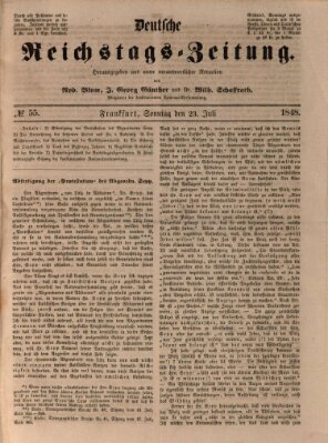 Deutsche Reichstags-Zeitung Sonntag 23. Juli 1848