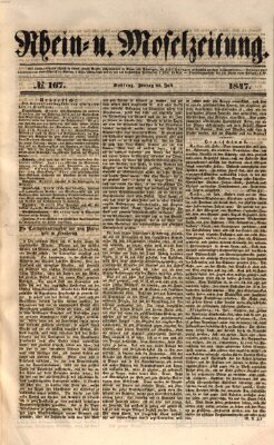 Rhein- und Mosel-Zeitung Freitag 23. Juli 1847