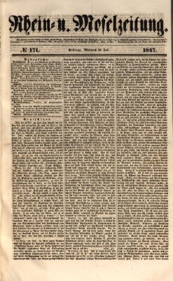 Rhein- und Mosel-Zeitung Mittwoch 28. Juli 1847