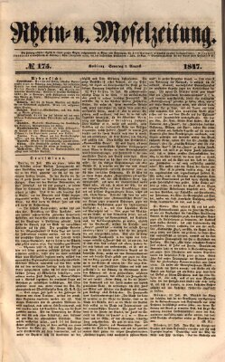 Rhein- und Mosel-Zeitung Sonntag 1. August 1847