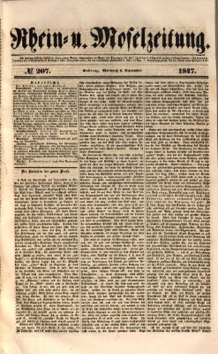 Rhein- und Mosel-Zeitung Mittwoch 8. September 1847