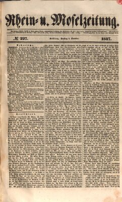 Rhein- und Mosel-Zeitung Freitag 1. Oktober 1847