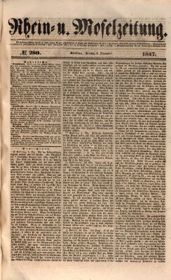 Rhein- und Mosel-Zeitung Freitag 3. Dezember 1847