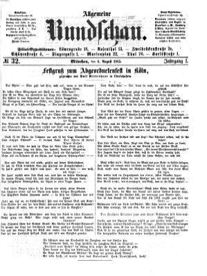 Allgemeine Rundschau Sonntag 6. August 1865