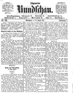 Allgemeine Rundschau Sonntag 13. August 1865